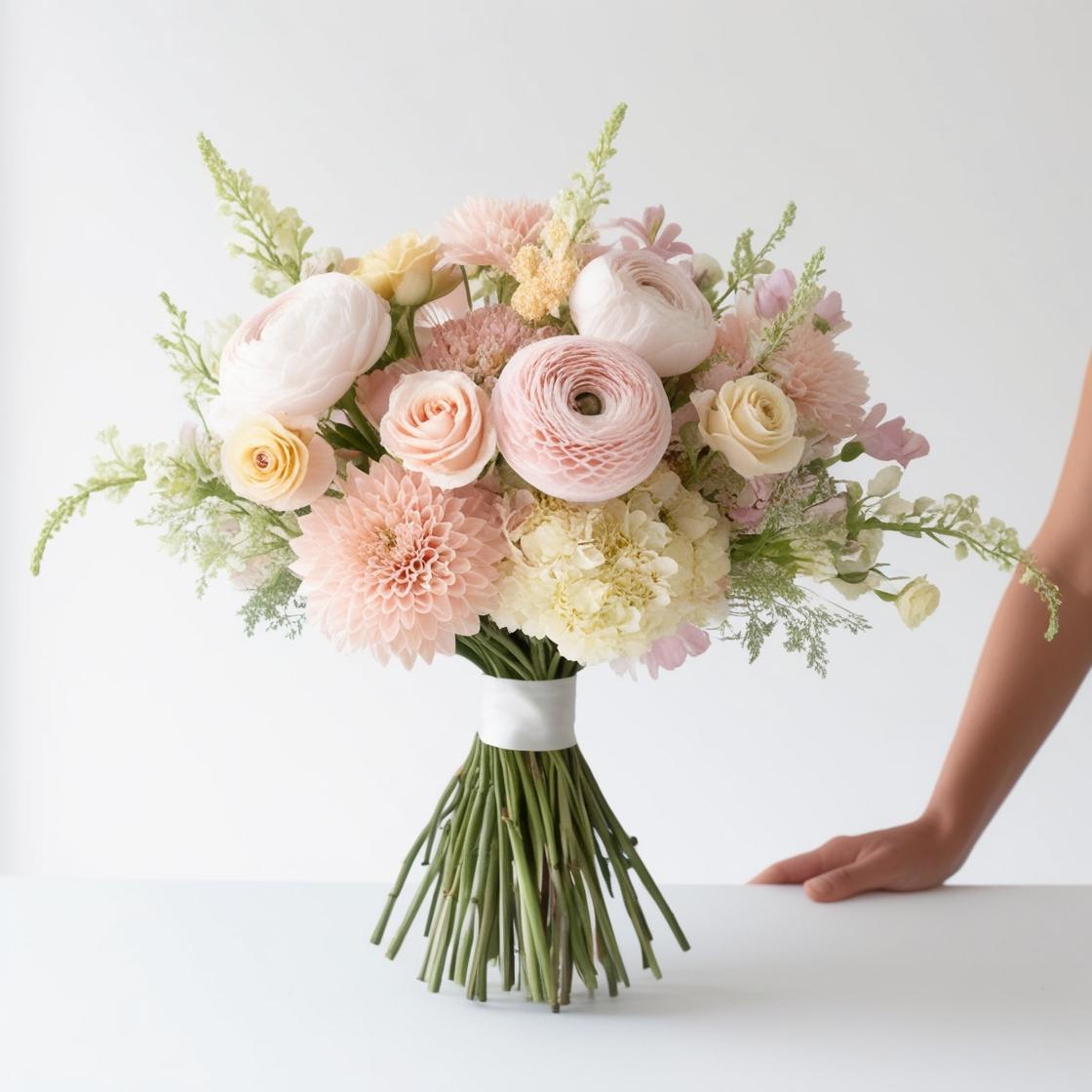 Blush Handtied Bouquet