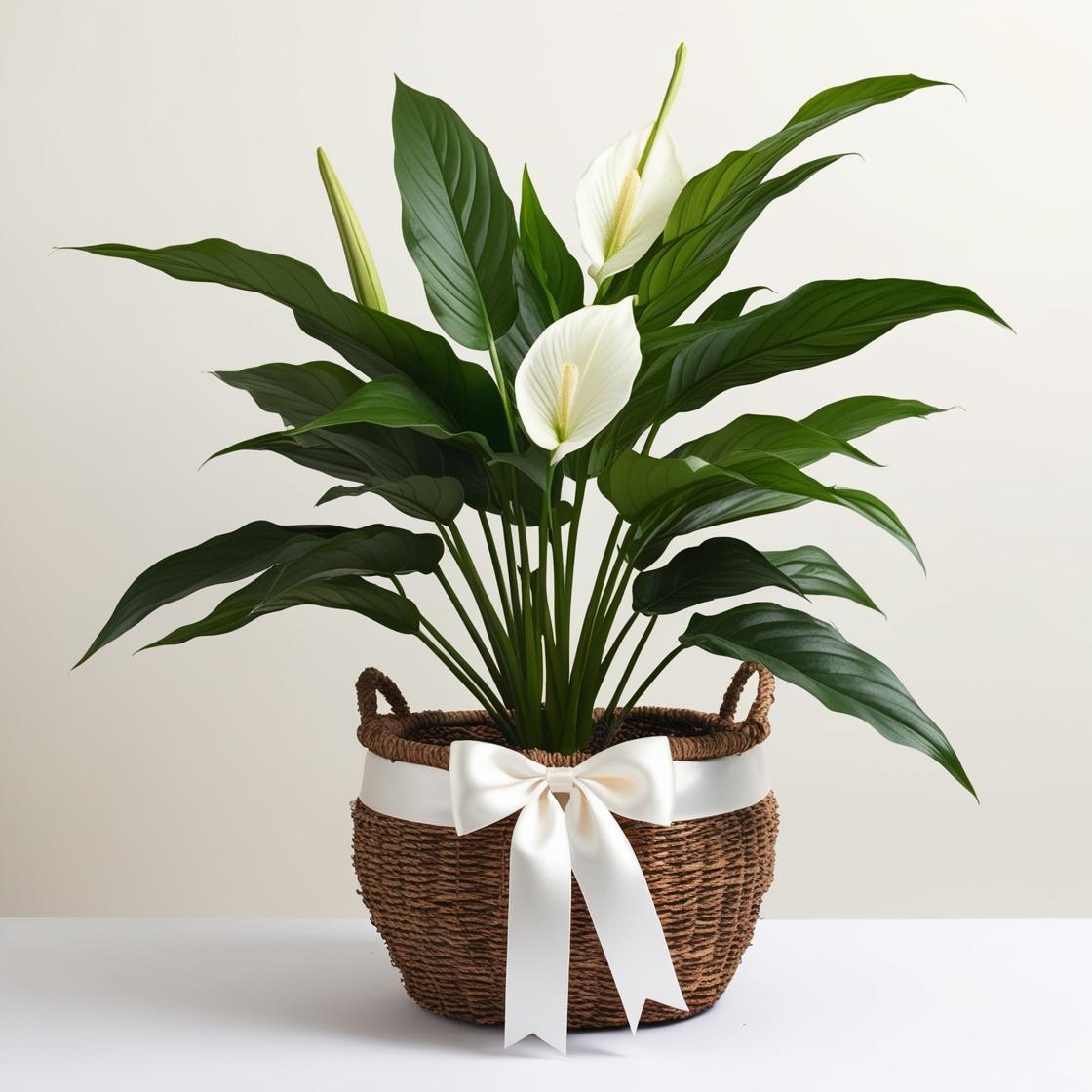 Peace Lily Basket