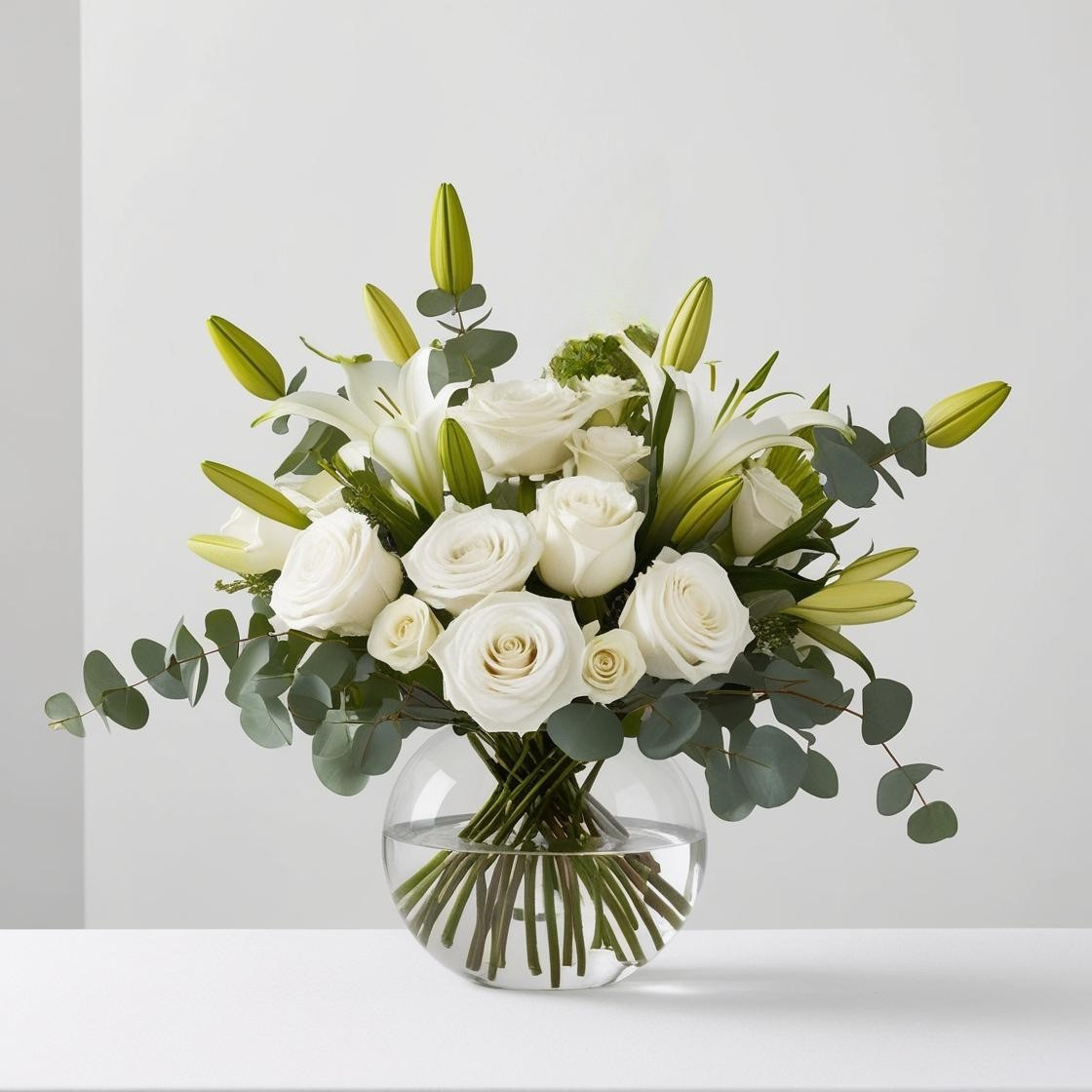 White Vase Arrangement